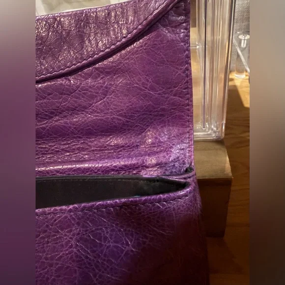 Balenciaga Purple Clutch with Giant Hardware - Picture 11 of 13